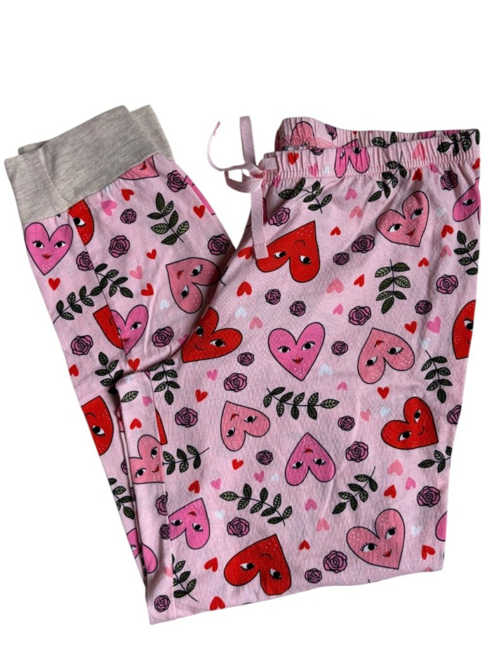 Pj Couture Valentine's Day Print Pajama Pants (Pink & Red) - Large